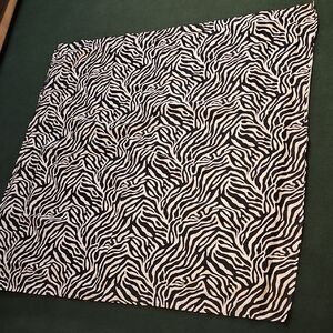 Zebra Print Black/White Shower Curtain
